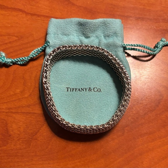 Tiffany & Co Somerset 925 Mesh Bracelet - Picture 1 of 4